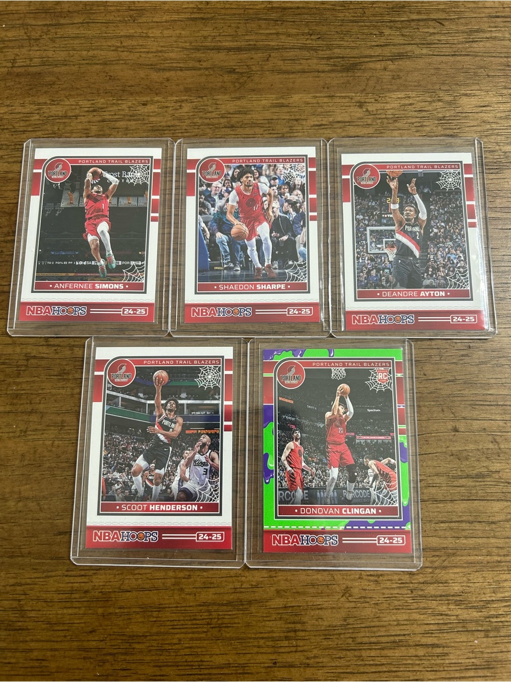 Portland Trail Blazers NBA Haunted Hoops 24-25: Set of 5 cards 🕸️